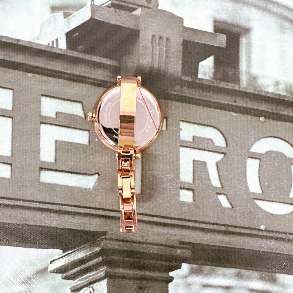 Michael Kors MK4679 Naia Rose Gold-Tone Logo Watch - Picture 4 of 6